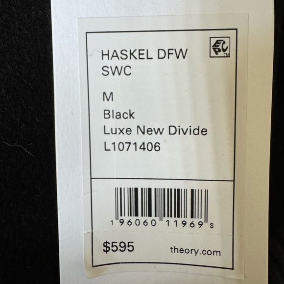 Theory men’s hooded jacket, fabric, size M - Picture 3 of 3